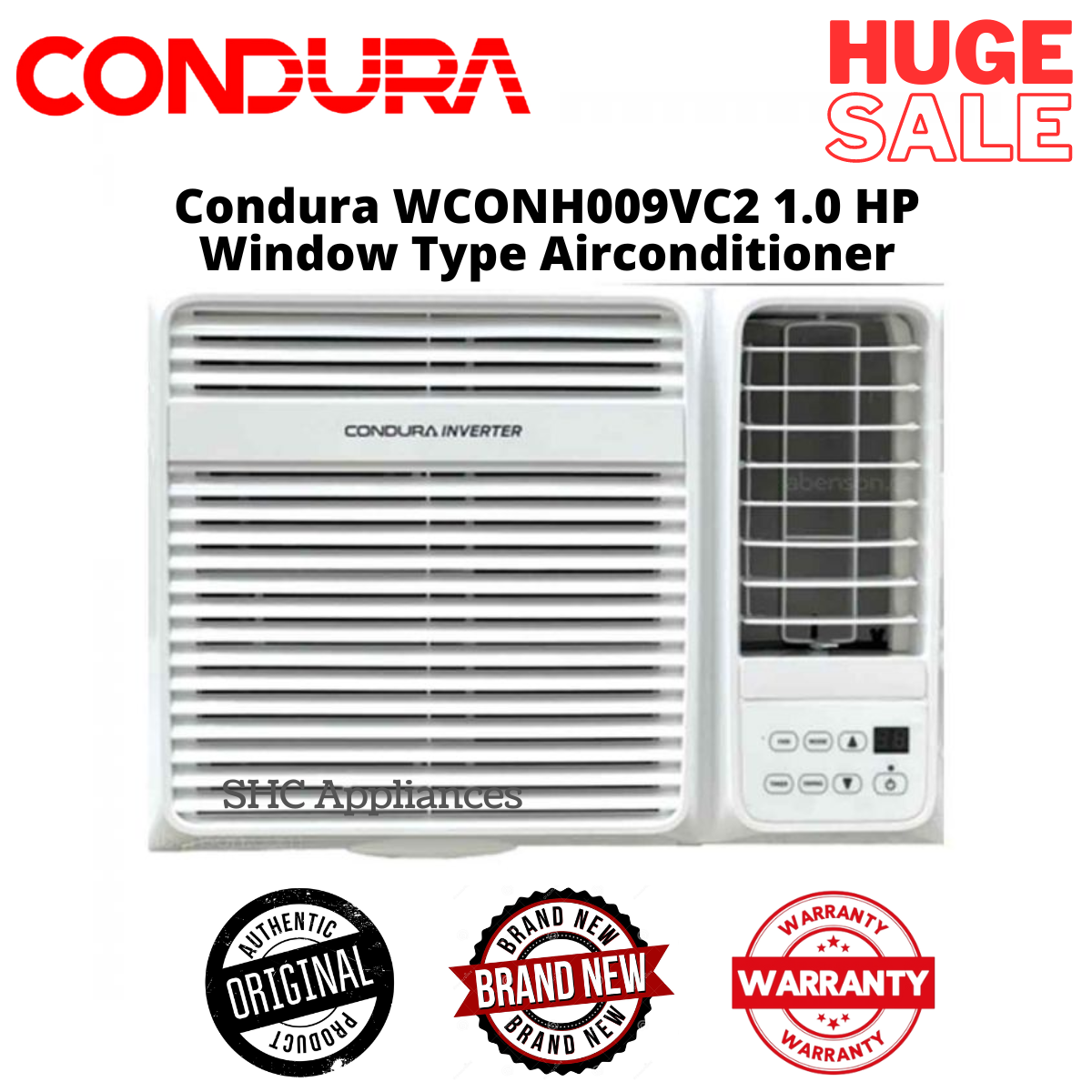 Condura 1HP Inverter Compact Window Type Aircon WCONH009EEVC2 nationwide delivery Condura Window Type Air Conditioner Price Car Air Conditioning Condenser Price Lazada Lazada PH