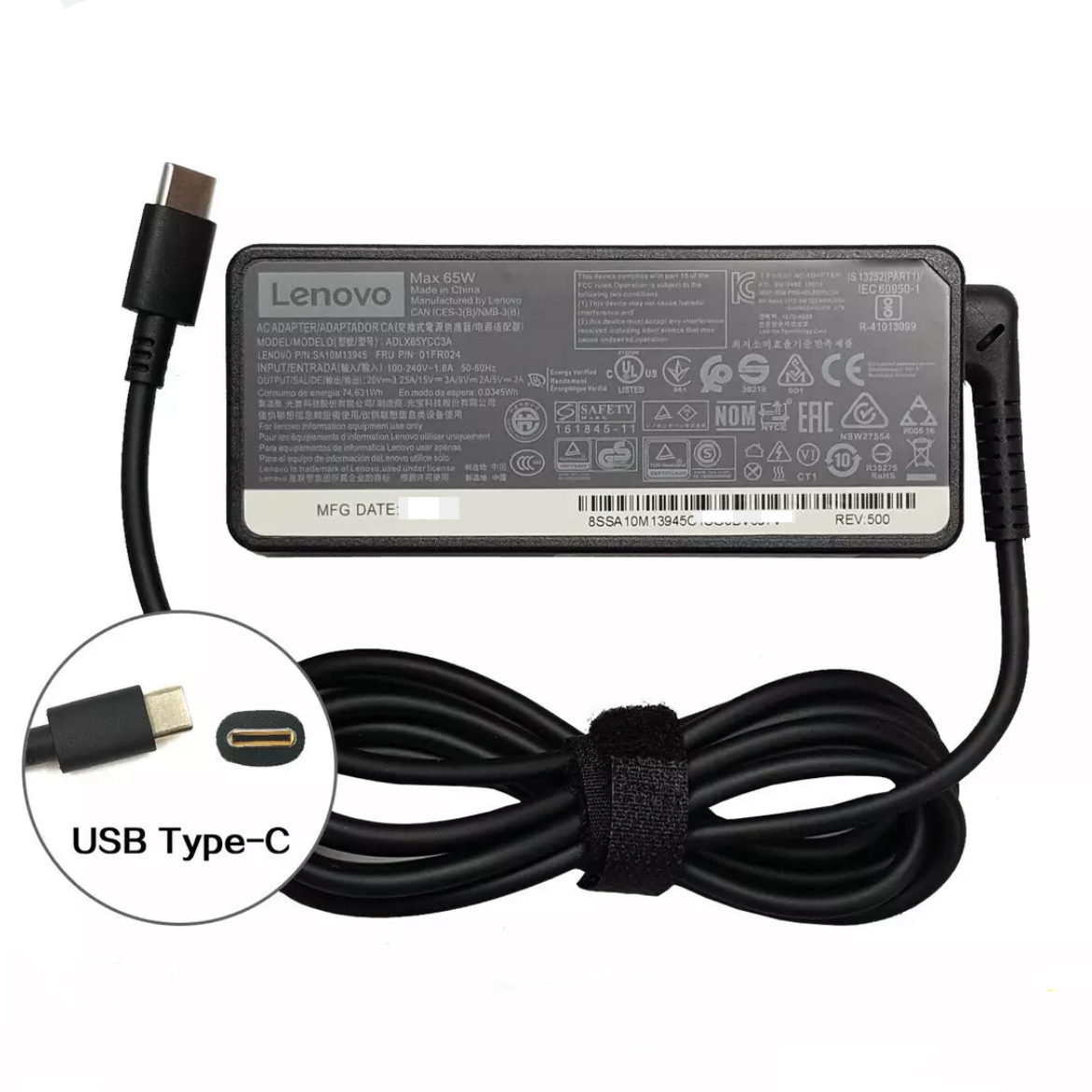 thumbnail image 2 of 45W Laptop Charger For Lenovo Ideapad 100s – 20V 2.25A AC Adapter ADL45WCC/ADL45WCD 2 of 6