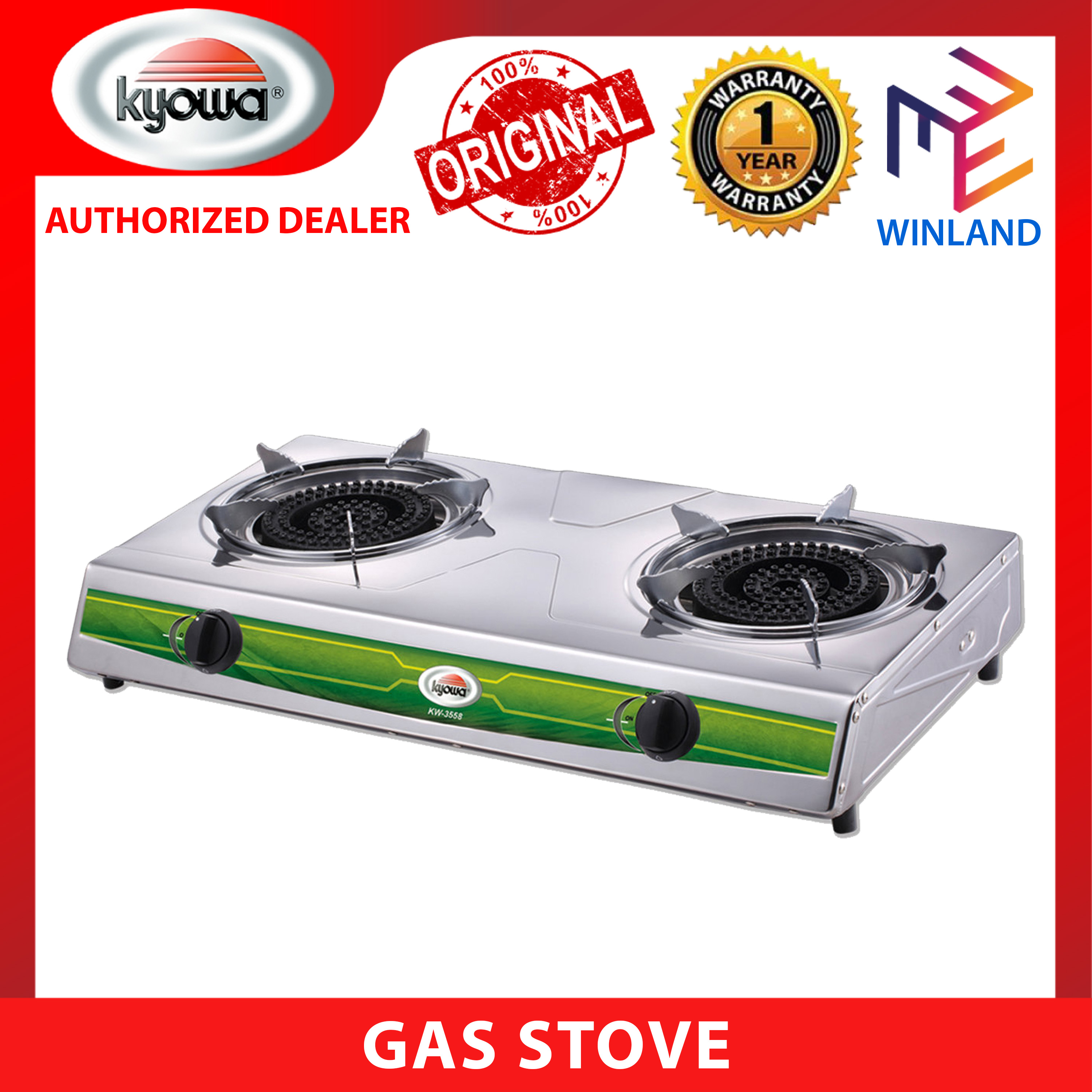 ASAHI by Winland 2 in1 Butane and LPG Gas Stove with Energy Saving