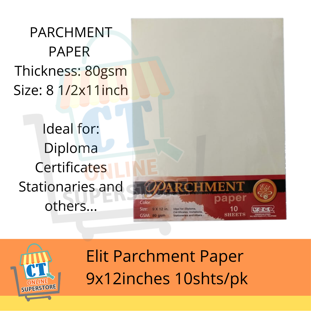 Text Parchment Paper Laser and Inkjet Printer Compatible Elite Blue Certificate on Blue Parchment 8-1/2 x 11 on 60 lb Set of 10 