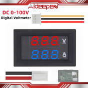 Aideepen Dual Display Digital Amp Volt Gauge, 10A/100V