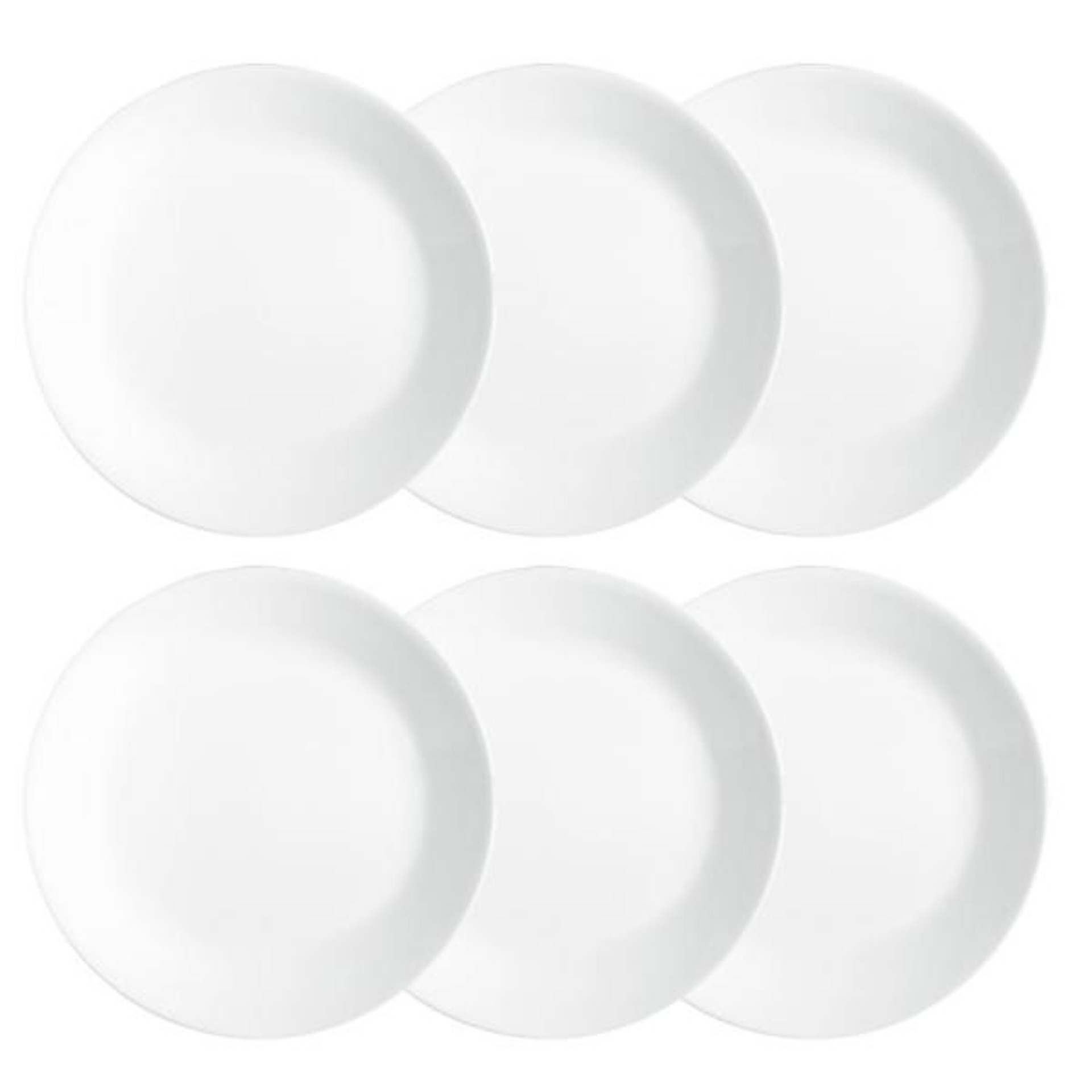 Corelle Winter Frost White LUNCH PLATES 8.5 inch-Set of 6