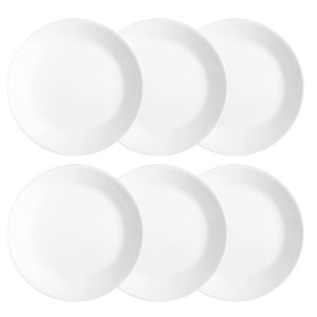 Corelle Winter Frost White LUNCH PLATES 8.5 inch-Set of 6