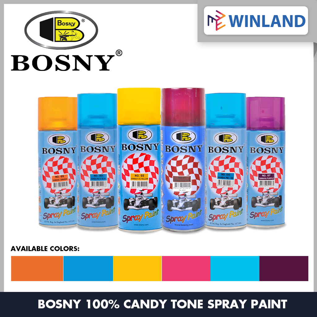 Bosny by Winland 100% Candy Tone Spray Paint Acrylic Spray Paint / Pylox