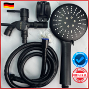 Stainless 4in1 Black Shower Set with Two-Way Faucet