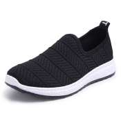 JEIKY Ladies Stripe Slip On Shoes #B357