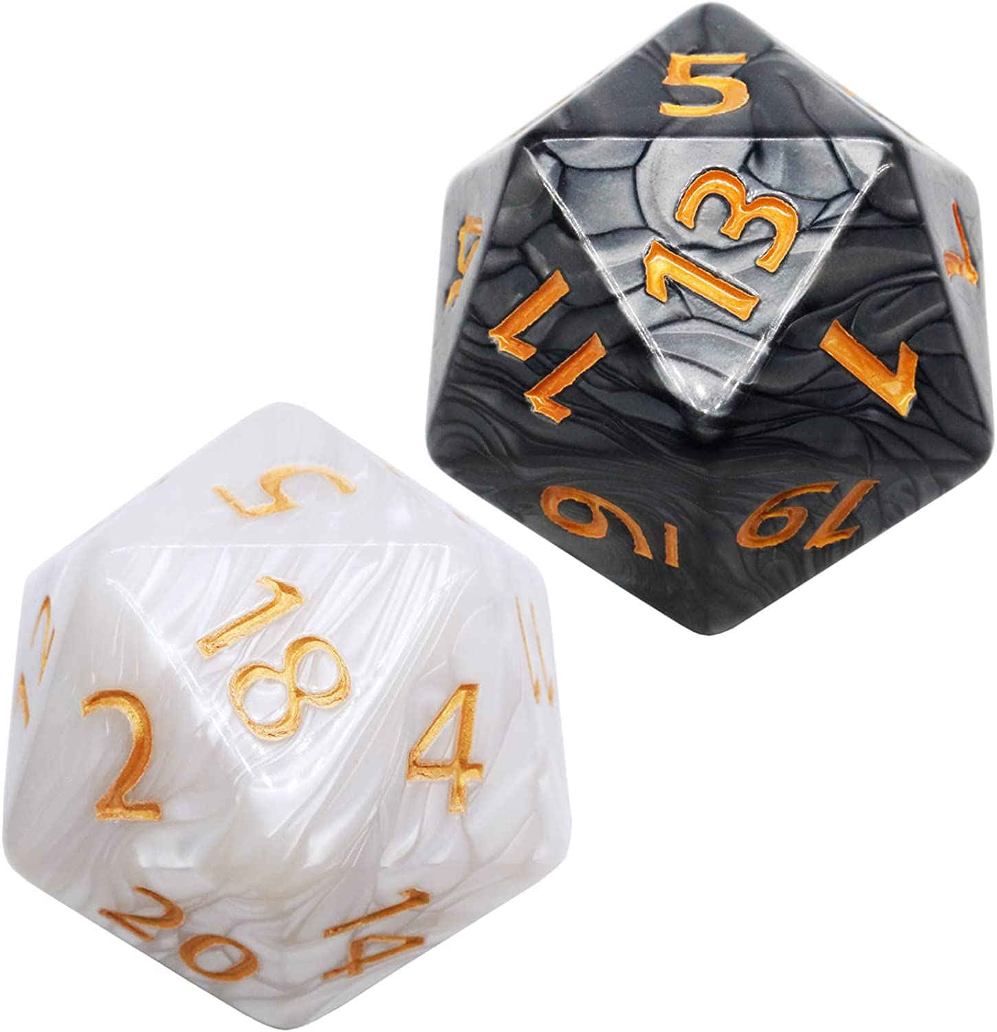 Cusdie Large D20 Dice 55mm with Sharp Edges and Skull Inclusitions, D&D 20  Sided Dice, Handmade DND Dice Giant D20 for Dungeons and Dragons RPG, MTG  Table Games(Green Skull) : : Toys