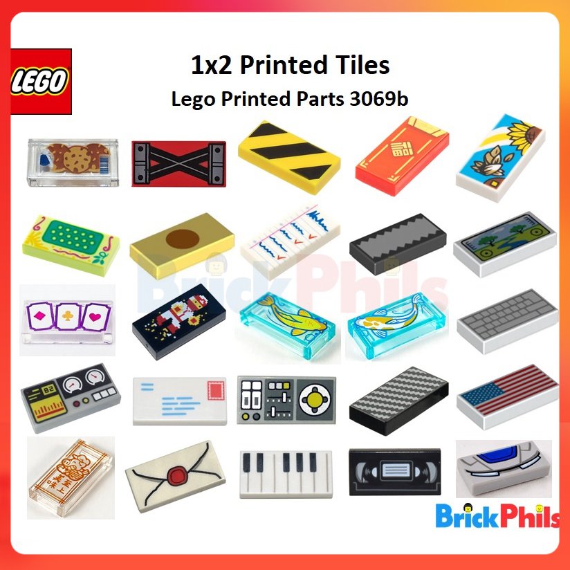 Lego 2x2 Printed Tiles Authentic Lego Brand Parts New Lego