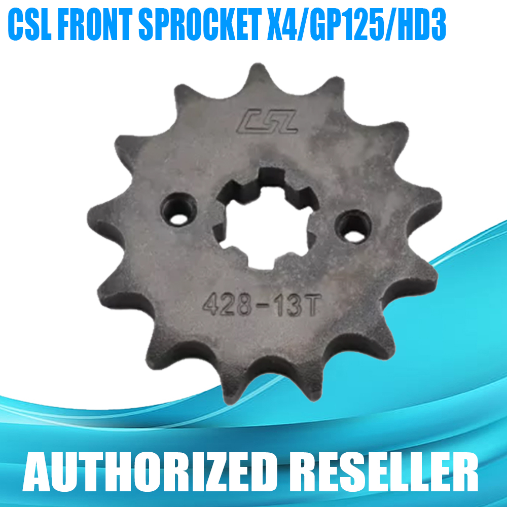 CSL Japan Quality Replacement Front Sprocket For  SUZUKI/X4/KYMCO/GP125/KAWASAKI/HD3 (428-13t/14t/15t)Motorcycle | Lazada PH