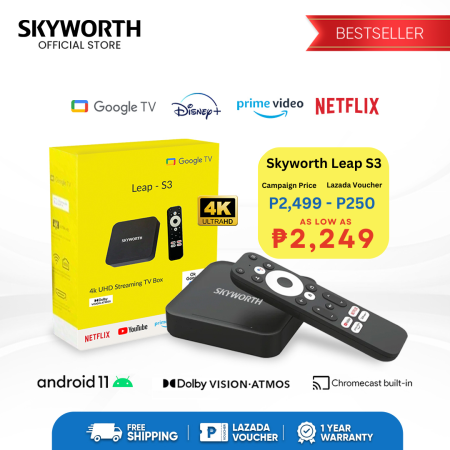 Skyworth LEAP S3 4K Ultra HD Google TV Box