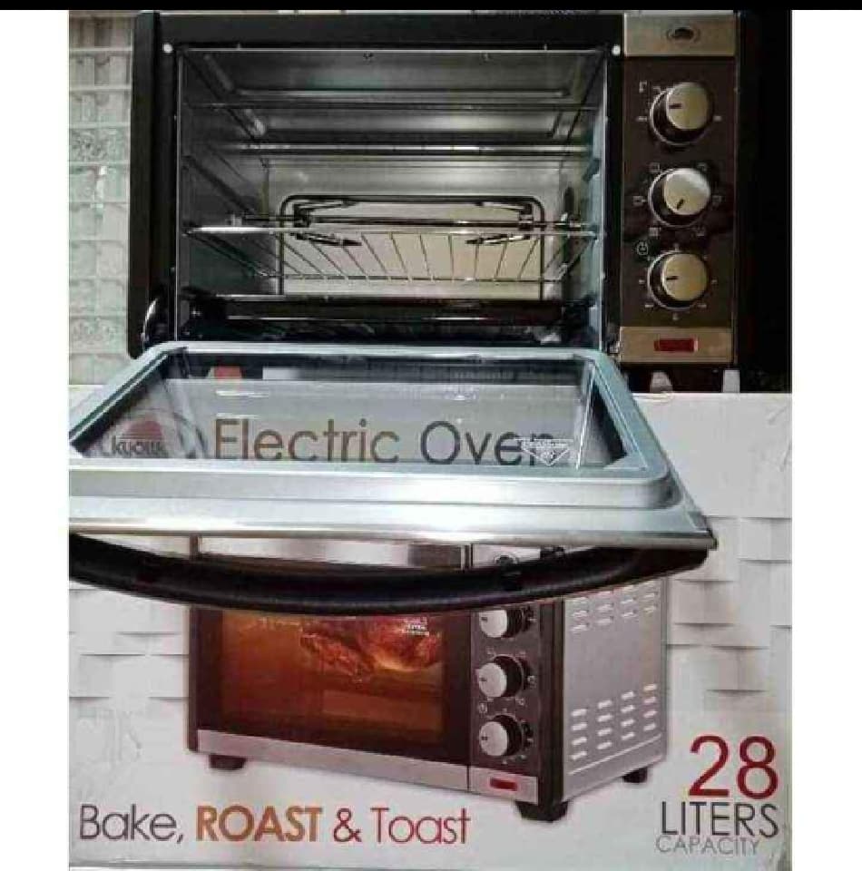 Electric oven 28L high Quality 100 liters large oven capacity Stainless steel (60-minute timers with cooking signal) Presyo  4,000 Piso*Libreng Shipping
