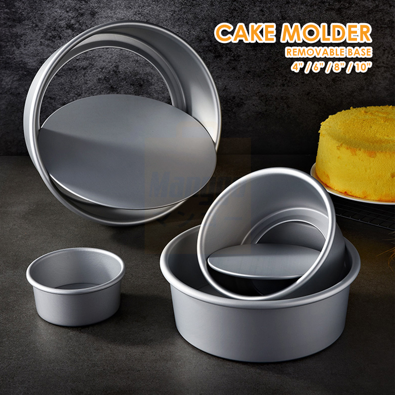 Round Nonstick Cake Pan Set with Removable Bottom - 4 to 10 inch