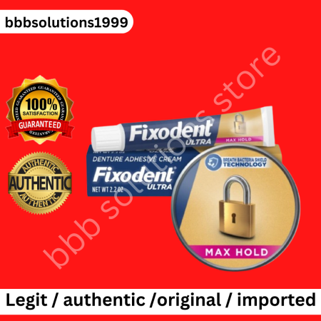 Fixodent Ultra Max Hold Denture Adhesive Cream (62g) from USA