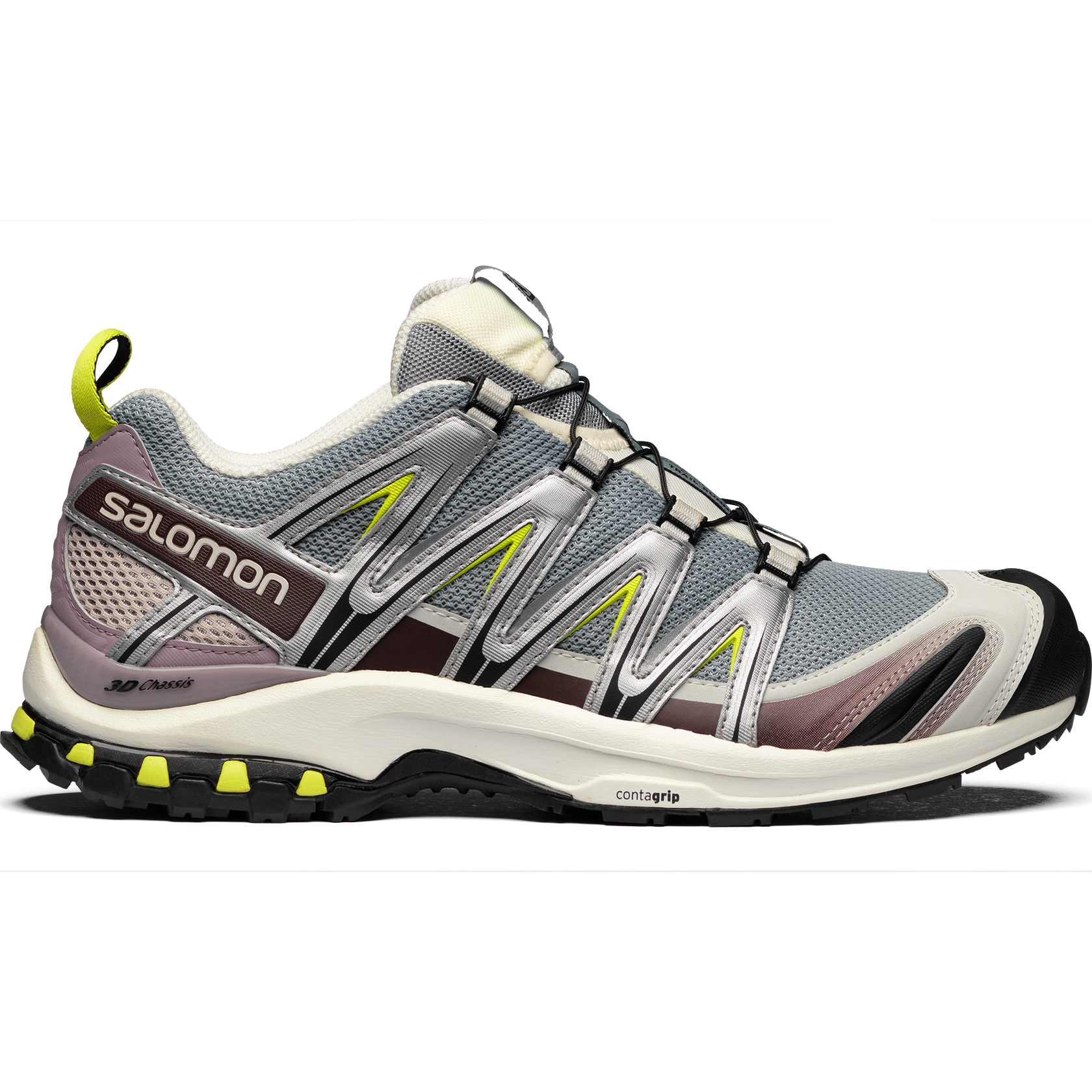 Discount on Salomon  shoes - SKU: Salomon Xa Pro 3d Unisex Casual Shoes In Quarry / Vanilla Ice / Lime Punch