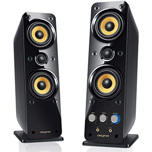 creative inspire t12 2.0 multimedia speaker system with bass flex technology