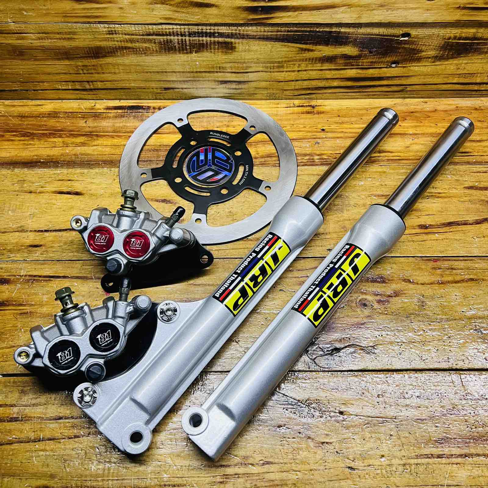 King Drag Ligthen front shock V3 outer tube w/ 8.1 Caliper