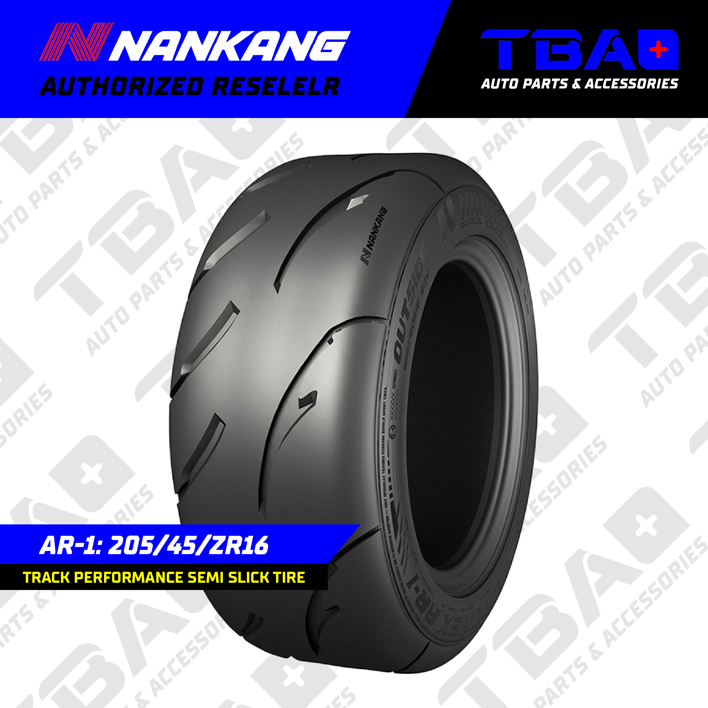 Nankang AR-1 205/45R16 Track Performance Semi Slick Tire | Lazada
