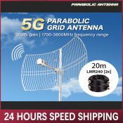 5G Grid Antenna with N Connector, Outdoor LTE Antenna