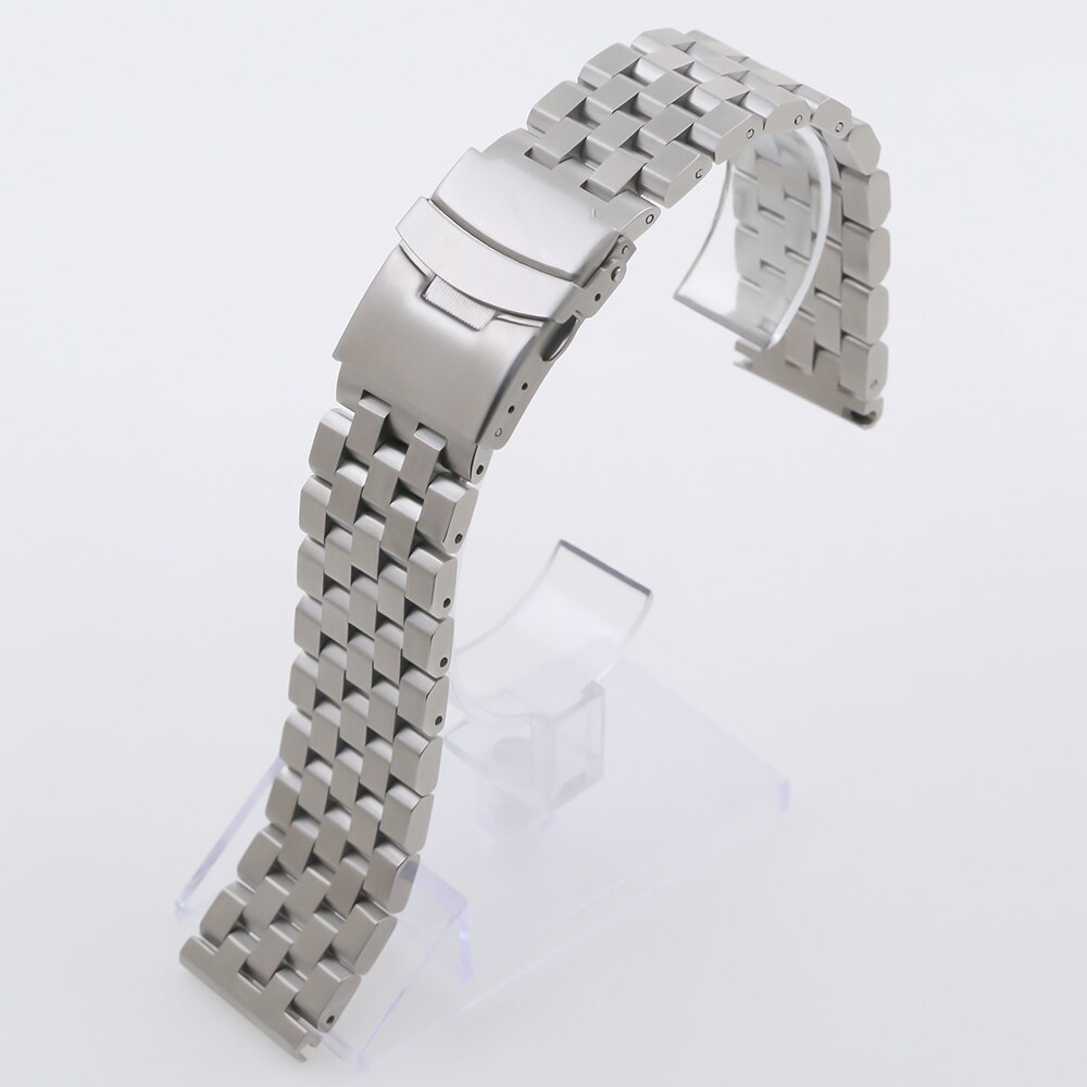 San Martin Jubilee Bracelet Stainless Steel Watch Parts For 20mm Curved End  Links Fly Adjustable Clasp For SN0008 SN0128 SNBD-G0128 - San Martin  Official Store