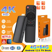 4K Android TV Stick with Chromecast and Netflix/Disney+ support