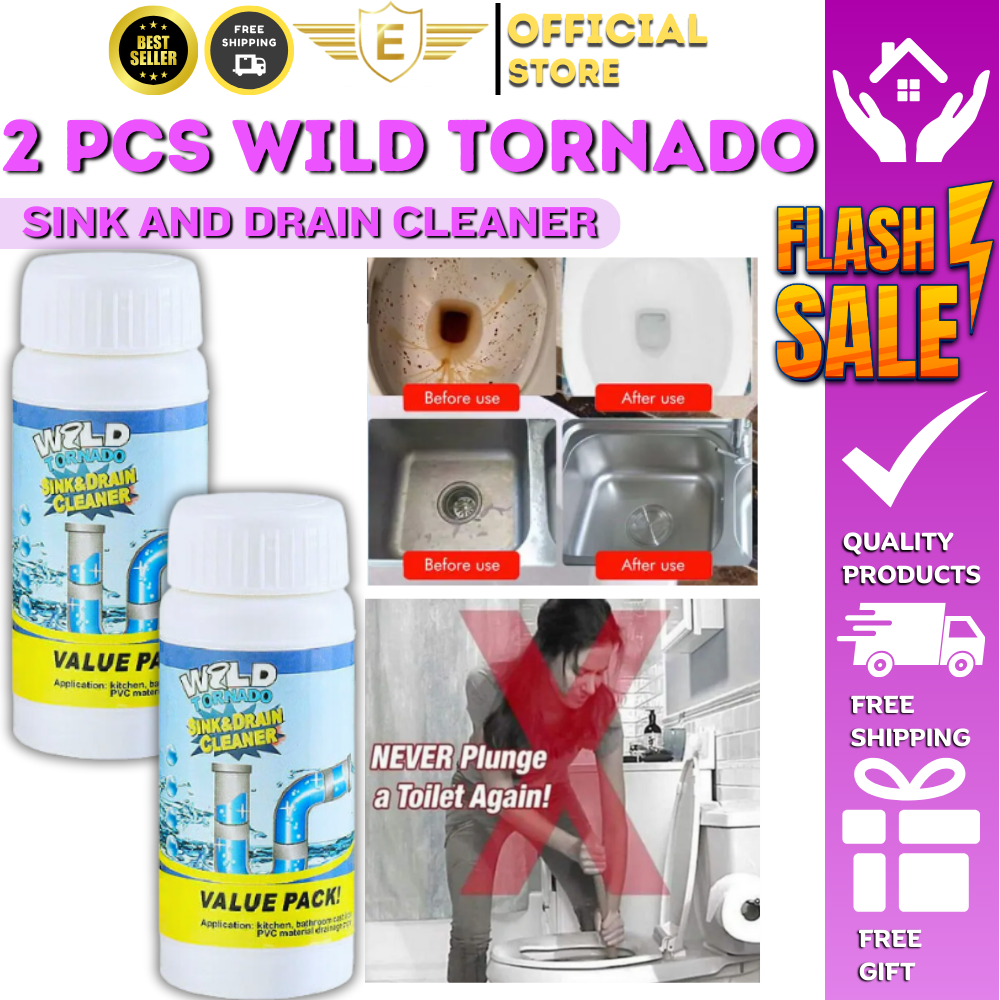 Wild Tornado Powerful Sink & Drain Cleaner High Efficiency - Clog Remover  Tornado Sink & Drain Cleaner