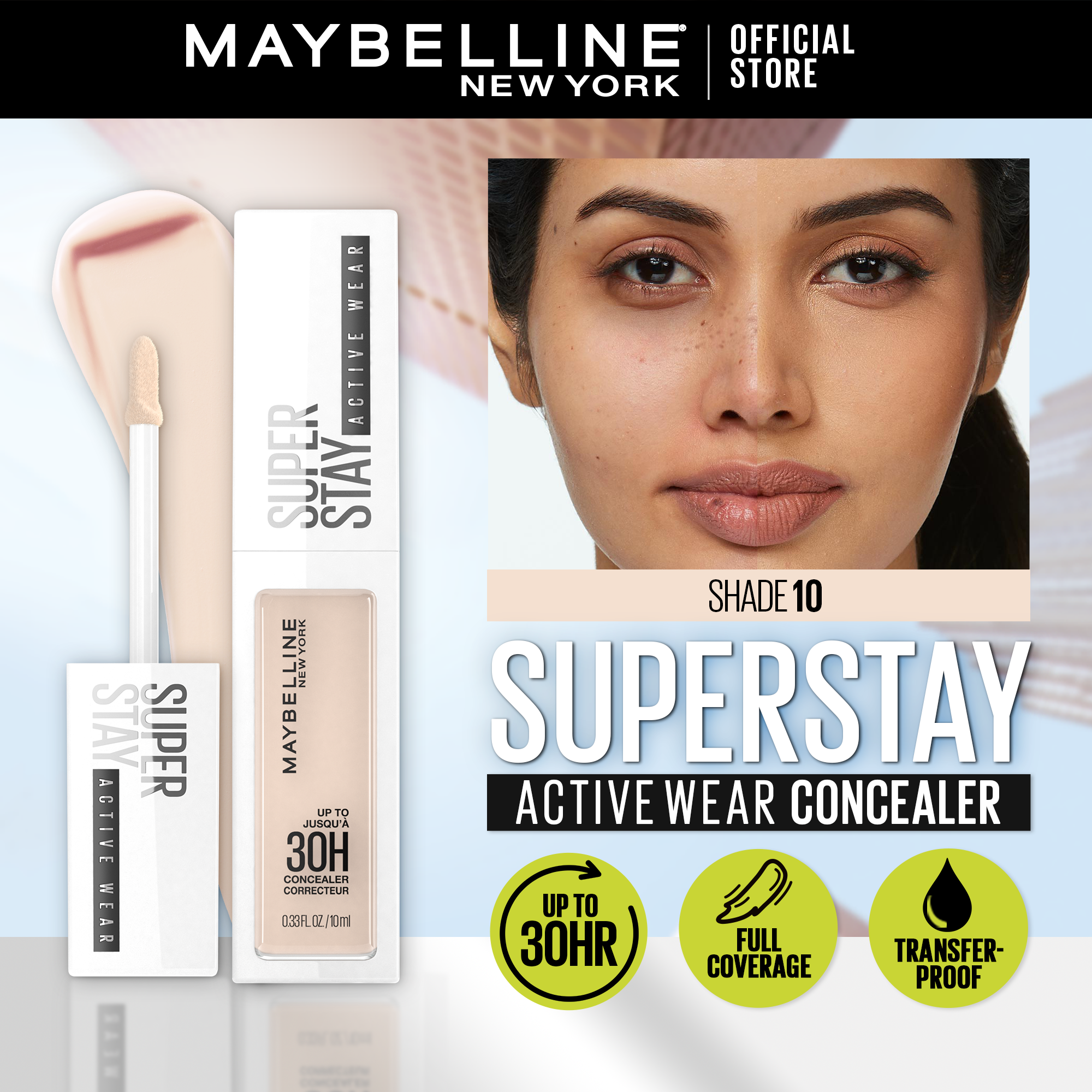 Discount on Maybelline  shoes - SKU:  Superstay Active Wear Concealer - 30hr Full Coverage, Long Lasting, Waterproof