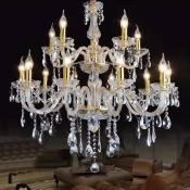 Nordic Crystal LED Chandelier for Living Room & Bedroom