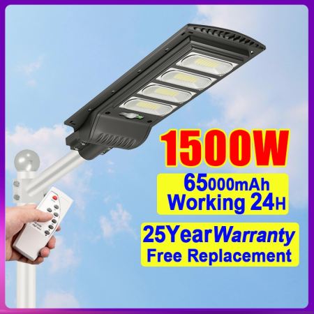 Luckypo Solar Street Light - Waterproof LED Outdoor Motion Sensor