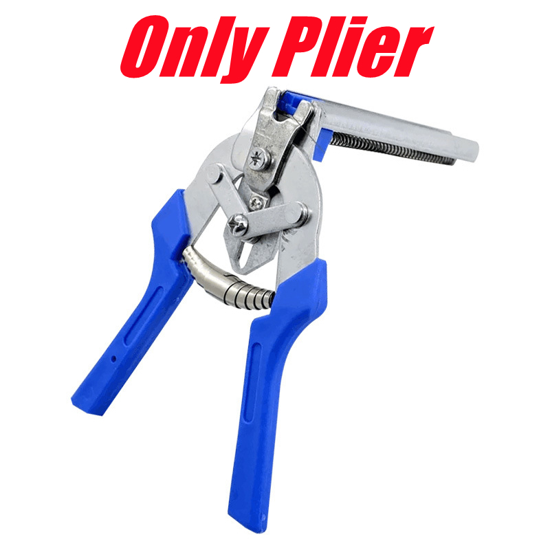 Hog Ring Plier 600pcs M Clips Staples Chicken Mesh Cage Wire Fencing Ring Plier Poultry Cage Assembly Pliers Fixing Device Pet Pliers Rabbit Quail Cage Installation Tools - Image 4