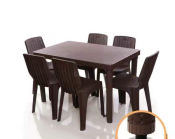 CX1 Rattan Dining Table for Milk Tea Shops and Restaurants