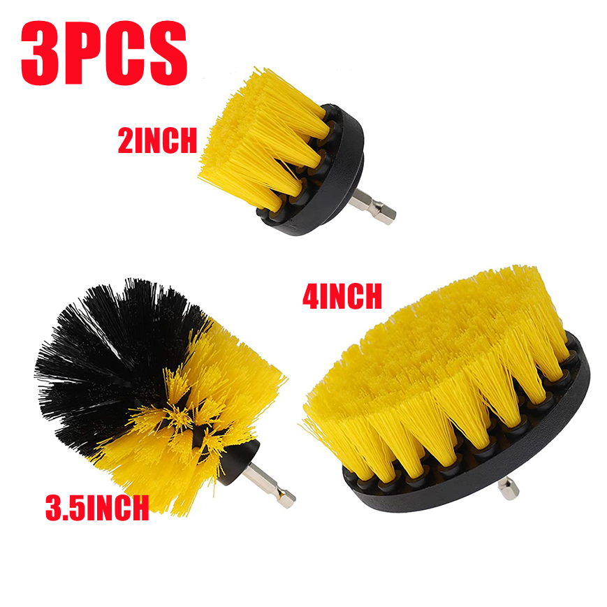 3/4/11Pcs Drill Brush Attachments Set,Scrub Pads & Sponge, Power Scrubber Brush with Extend Long Attachment All Purpose Clean for Grout, Tiles, Sinks, Bathtub, Bathroom, Kitchen - Image 2