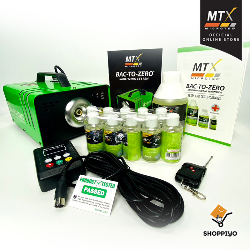 Microtex MTX Bac to Zero Machine (Version 2) - Anti-virus Prevention and Odor Sanitizer for Home and Car Interior