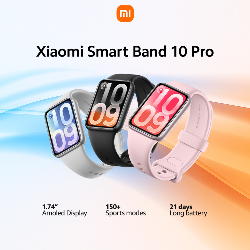 Xiaomi Smart Band 10 Pro Smartwatch Fitness Tracker with 1.74" Amoled Display 150+ Sports Modes 21 Days Long Battery