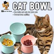 Pet Cat Elevated Bowls 15 Tilted Raised Food Bowl With High Stand