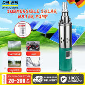 DEKES 12V/24V Deep Well Solar Water Pump, 40M Lift