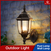 Retro Acrylic Outdoor Wall Lamp for Garden and Corridor