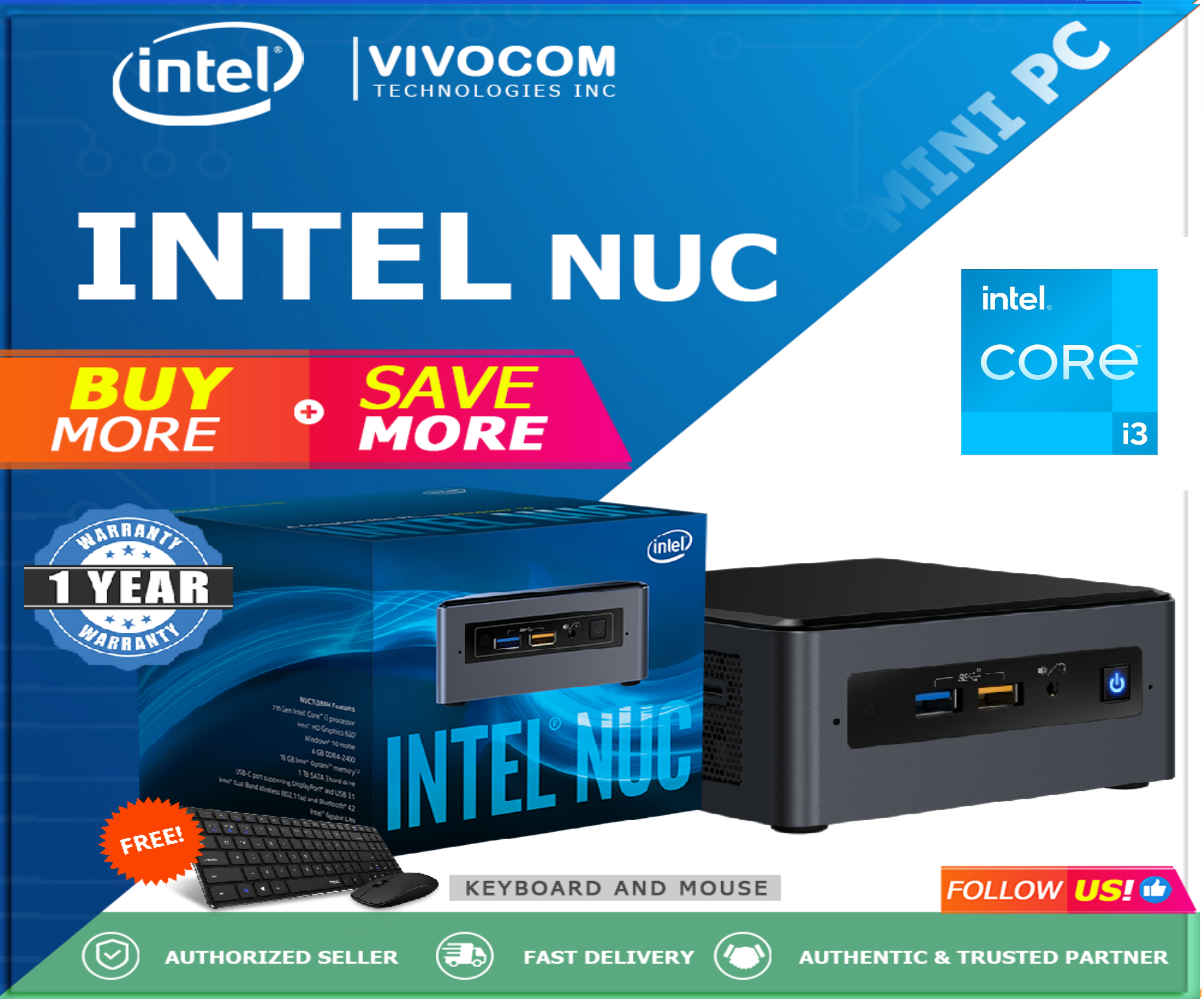 インテル Intel Nuc 11 Gaming ＆ Business Mini Desktop i7-1165G7 4-Core, 64GB  RAM, 4TB PCIe SSD, RTX 2060, WiFi, Bluetooth, HDMI, Win 11 Pro with MS 365  Persona