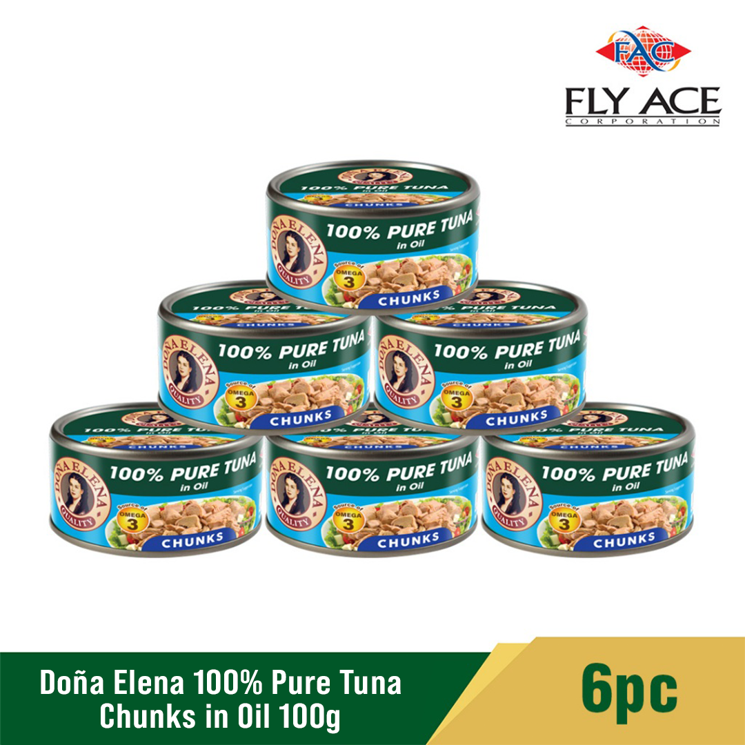 Dona Elena Tuna Chunks in Sunflower Oil 100g x 6