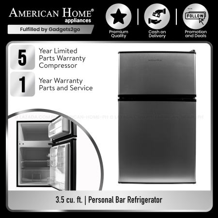 American Home 3.5 cu. ft. Two Door Refrigerator ABR-88S2D