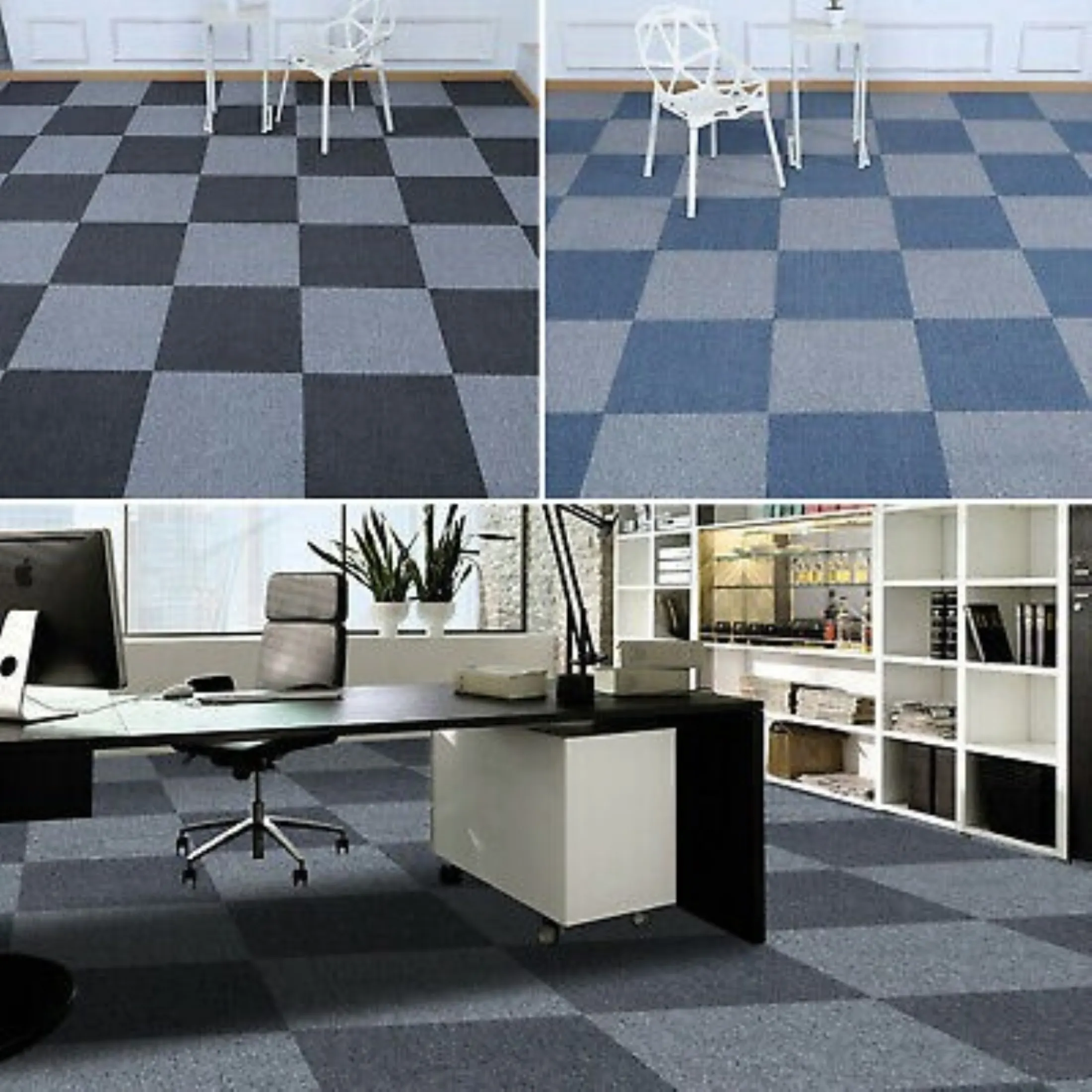 Office Floor Mats Rug Carpet Tiles, Rug Slip Prevention