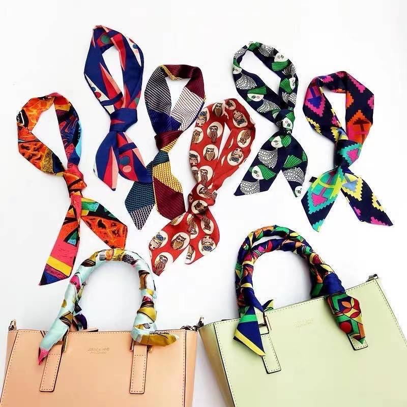 Shop Twilly Scarf For Bags Handle Silk Plain with great discounts and  prices online - Oct 2023