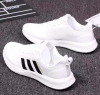 JYE. Couple's 3Stripes Low-Cut Running Sneakers Shoes for Couple's Comfortable And Casual Soft Elastic Rear Sole #M900 RD