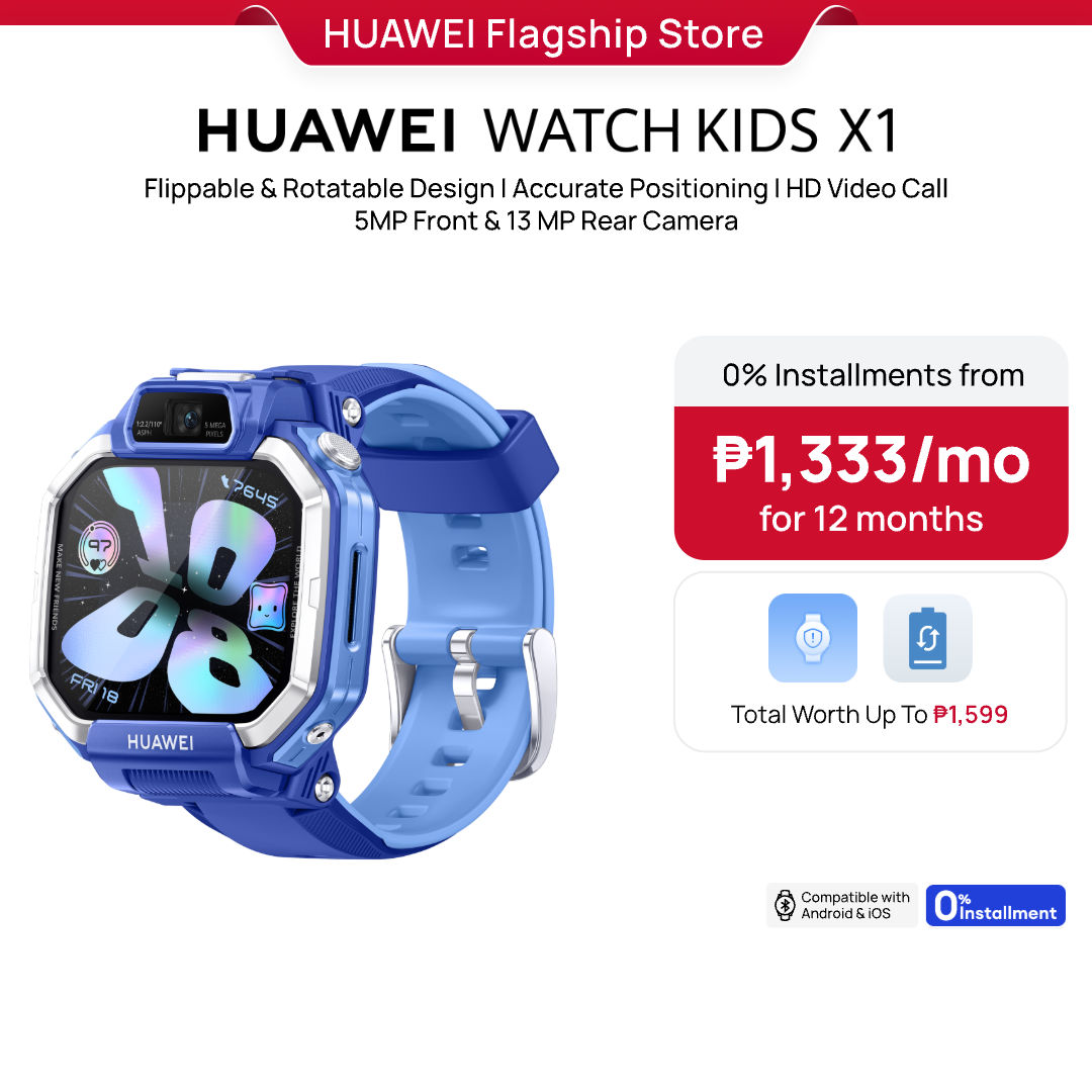 HUAWEI WATCH KIDS X1 l Watch Phone l Accurate Positioning l HD Video Calls l 5MP Front & 13 MP Rear Camera l Shake to Add Friends l Health Assistant l 32GB Storage - Image 3