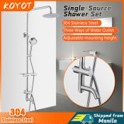 KOYOT Stainless Steel Bathroom Shower Set with Rainfall Head