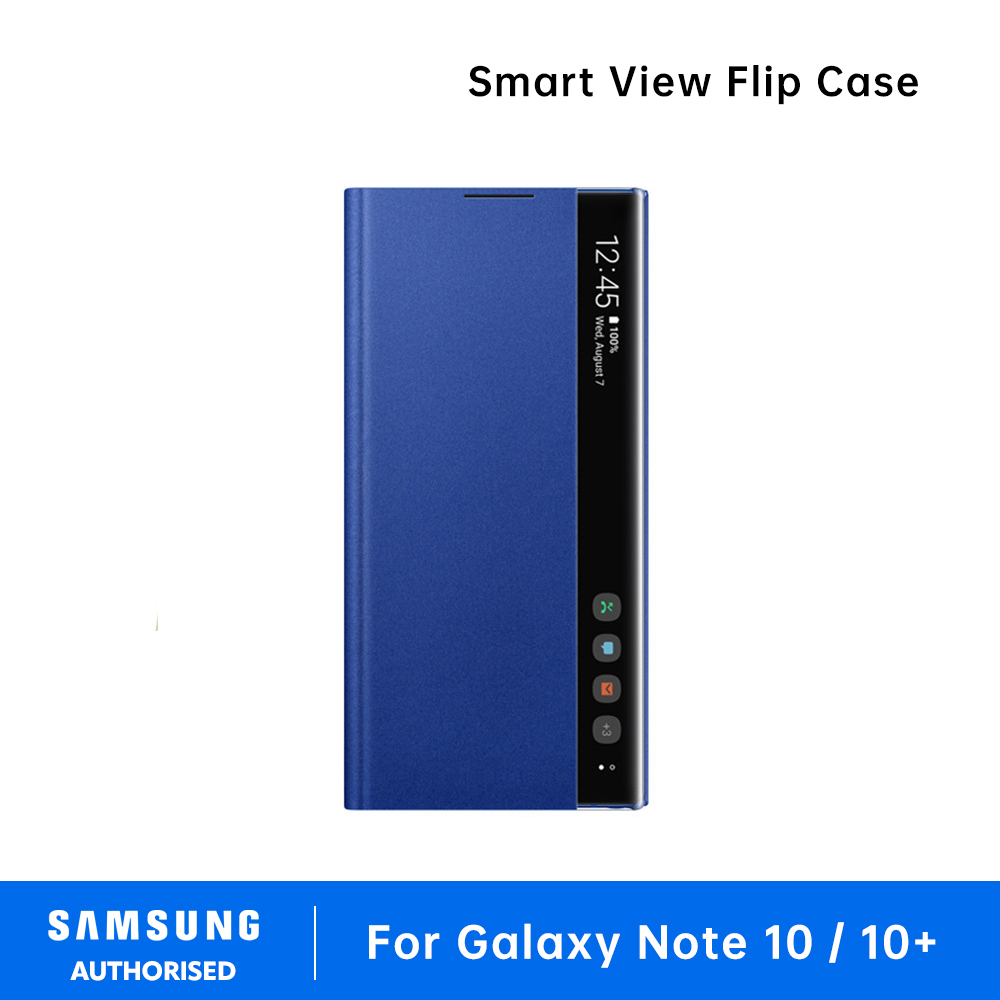 Samsung Galaxy note 10 / 10+ Smart View Flip Case LED Cover S-View Case Window Flip Case Cover Smart leather case Smart Chip View Leather Flip Cover - Image 2