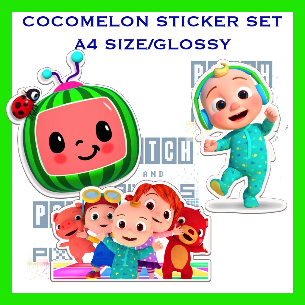 half 11 piece Cocomelon Stamp & Style set egypt140.com