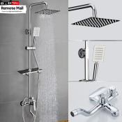 304 Stainless Steel 3-in-1 Shower Set with High Pressure Nozzle