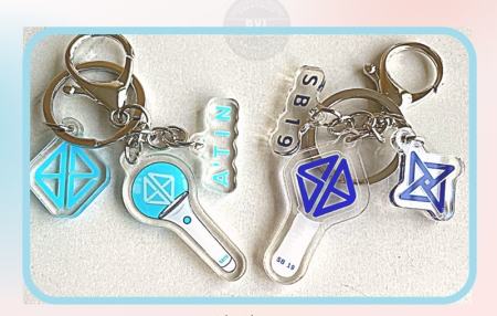 Ppop Acrylic Keychains - Atin SB19 Bgyo MNL48 lightstick keyring