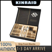 "24 Piece Stainless Steel Cutlery Set Gift Boxed"