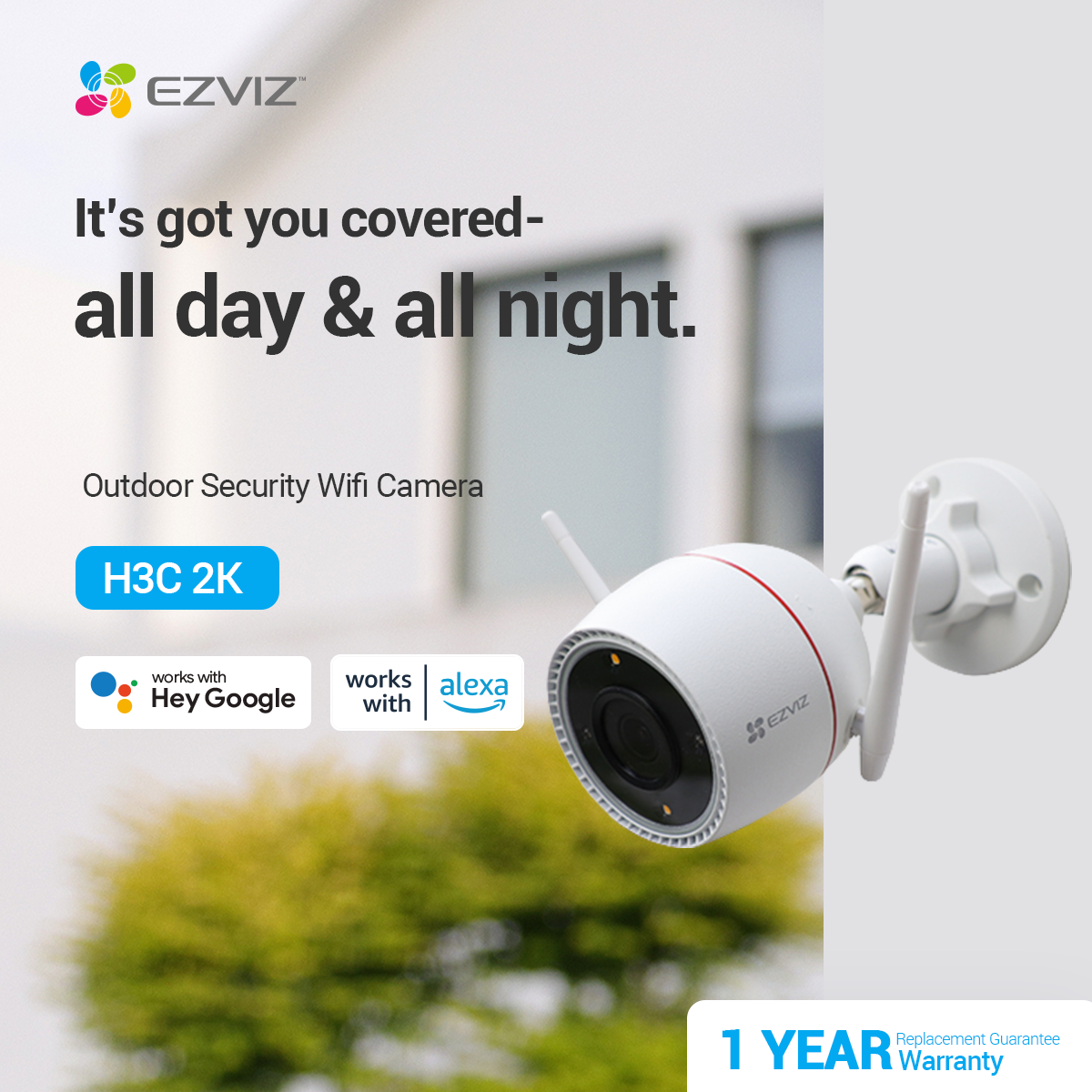 The new EZVIZ H3C Camera offers affordable but effective outdoor home  protection